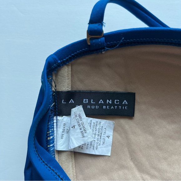 La Blanca One Piece Royal Blue Swimsuit - Picture 3 of 3
